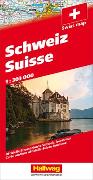 Schweiz 2018 Strassenkarte 1:303 000. 1:303'000