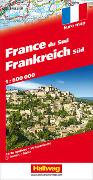 Frankreich Süd Strassenkarte 1:600 000. 1:600'000