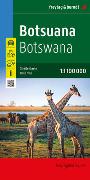 Botsuana, Straßenkarte 1:1.100.000, freytag & berndt. 1:1'100'000
